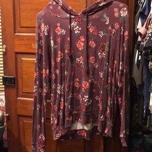 floral comfortable sweatshirt